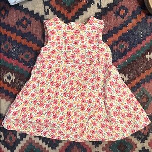 Gymboree Floral Dress - Pink and Orange